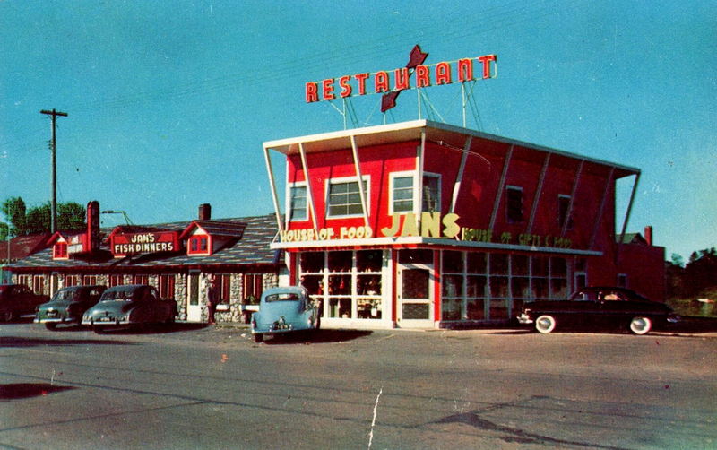 Jans Restaurant - Postcard (newer photo)